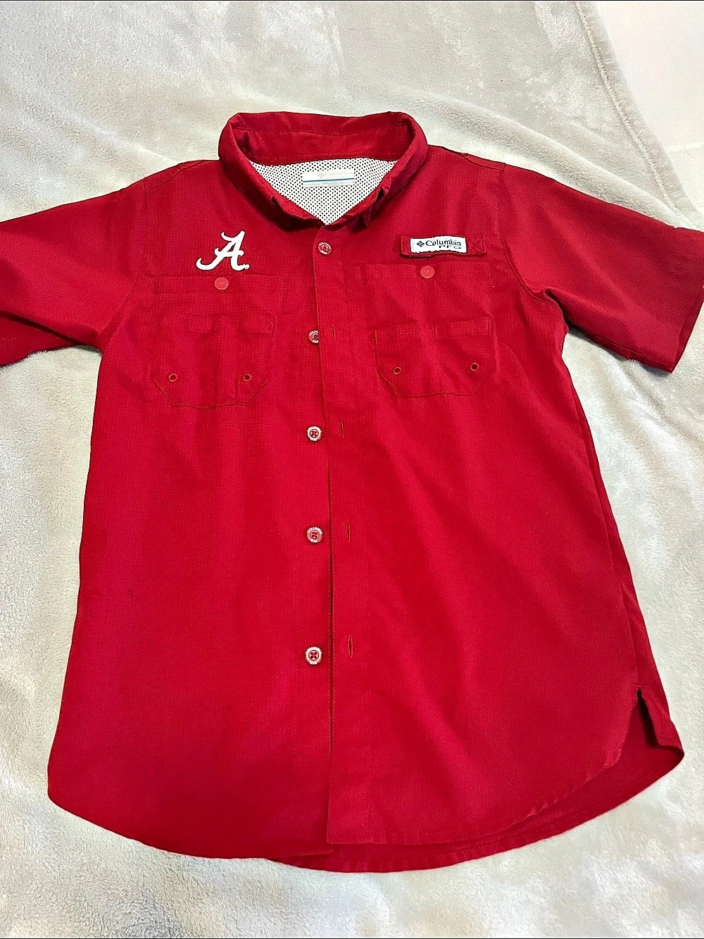Nike Red Button Down Shirt Like New